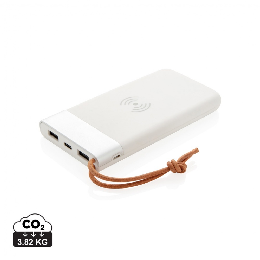 Logotrade Firmengeschenke das Foto: Aria 8.000 mAh 5W Wireless Charging Powerbank