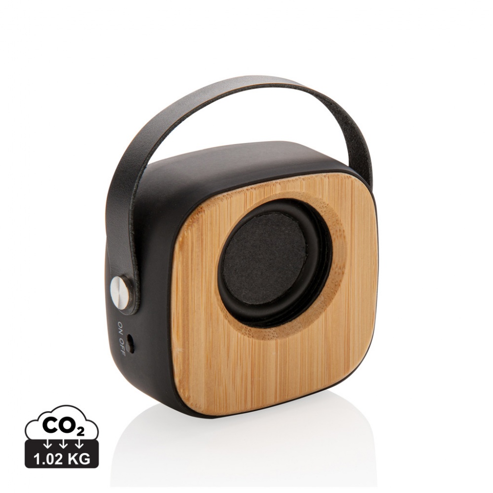 Logotrade werbemittel das Foto: Bambus 3W Wireless Fashion Speaker