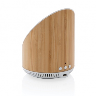 Logotrade Werbeartikel das Foto: Ovate 5W Bambus Lautsprecher mit 15W WirelessCharger