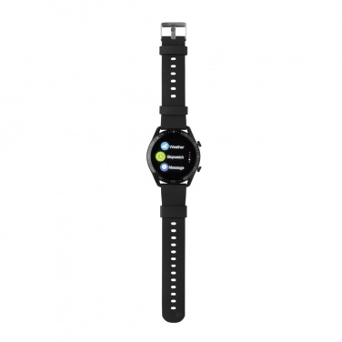 Logotrade Geschäftsgeschenke das Foto: Runde Fit Watch aus RCS recyceltem TPU