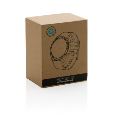 Logotrade Werbeartikel das Foto: Runde Fit Watch aus RCS recyceltem TPU