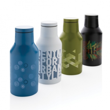 Logotrade werbemittel das Foto: RCS recycelte Stainless Steel Kompakt-Flasche