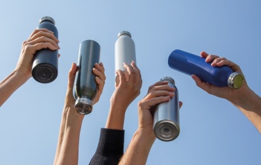 Logotrade Geschäftsgeschenke das Foto: Auslaufgeschützte Kupfer-Vakuum-Flasche