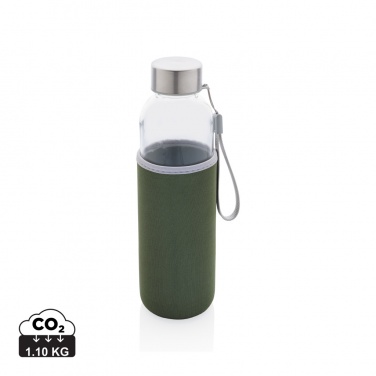 : Glasflasche mit Neopren-Sleeve