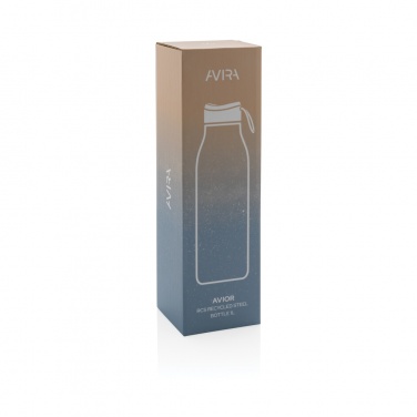 Logotrade Werbeartikel das Foto: Avira Avior RCS recycelte Stainless-Steel Flasche 1L