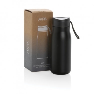 Logotrade Geschäftsgeschenke das Foto: Avira Ain 150ml Reiseflasche aus RCS rec. Stainless-Steel