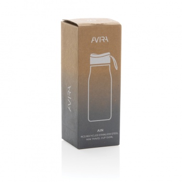 Logotrade Werbegeschenke das Foto: Avira Ain 150ml Reiseflasche aus RCS rec. Stainless-Steel