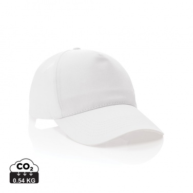 Logotrade Werbegeschenke das Foto: Impact 5 Panel Kappe aus 190gr rCotton mit AWARE™ Tracer