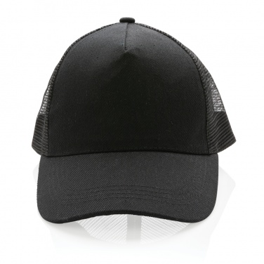 Logotrade Werbegeschenke das Foto: Impact AWARE™ 190gr Brushed rCotton 5 Panel Trucker-Cap