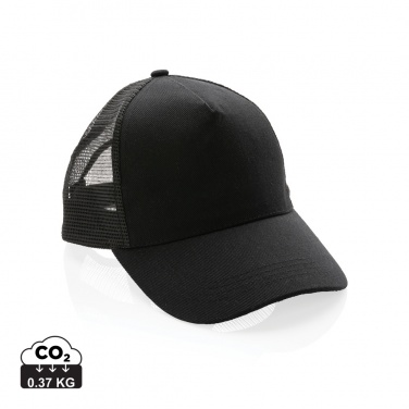 Logotrade Werbegeschenke das Foto: Impact AWARE™ 190gr Brushed rCotton 5 Panel Trucker-Cap