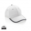 Impact AWARE™ 280gr Brushed rCotton 6 Panel Kontrast-Cap, Weiß