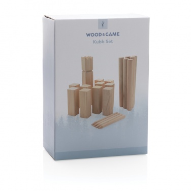 Logotrade werbemittel das Foto: Kubb Outdoor Wurfspiel aus Holz