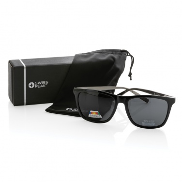 Logotrade werbemittel das Foto: Swiss Peak polarisierte Sonnenbrille aus RCS Kunststoff