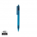 GRS rPET X8 transparenter Stift, Blau