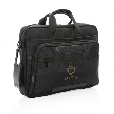 Logotrade werbemittel das Foto: Swiss Peak AWARE™ RPET Voyager 15.6" Laptop-Tasche