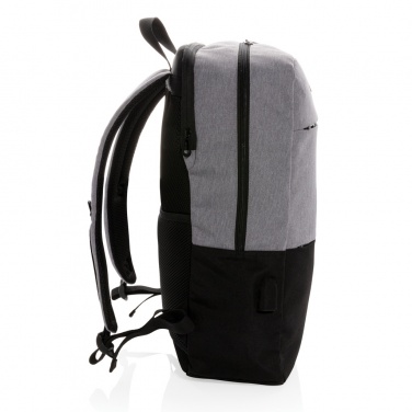 Logotrade Werbegeschenke das Foto: Moderner 15.6" USB & RFID Laptop-Rucksack, PVC-frei