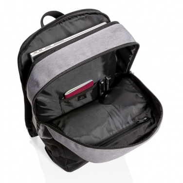 Logotrade Werbeartikel das Foto: Moderner 15.6" USB & RFID Laptop-Rucksack, PVC-frei