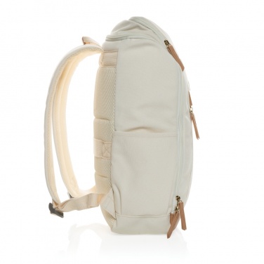 Logotrade Firmengeschenke das Foto: Impact AWARE™ 16 oz. r recyceltem canvas 15" Laptop-Rucksack