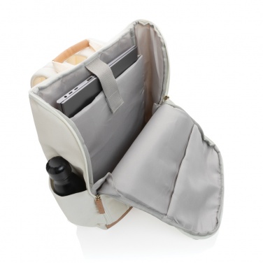 Logotrade werbemittel das Foto: Impact AWARE™ 16 oz. r recyceltem canvas 15" Laptop-Rucksack