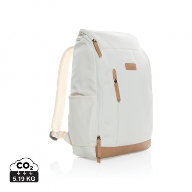 Logotrade Geschäftsgeschenke das Foto: Impact AWARE™ 16 oz. r recyceltem canvas 15" Laptop-Rucksack