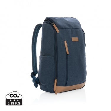 Logotrade Werbegeschenke das Foto: Impact AWARE™ 16 oz. r recyceltem canvas 15" Laptop-Rucksack