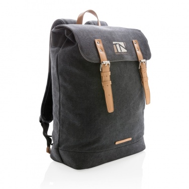 : Canvas Laptop-Rucksack, PVC-frei