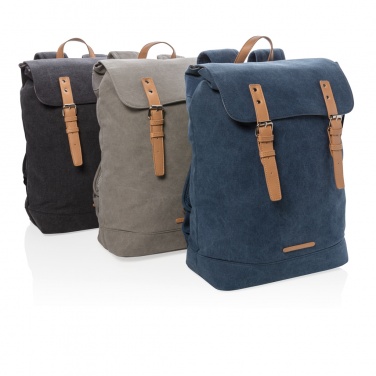 : Canvas Laptop-Rucksack, PVC-frei