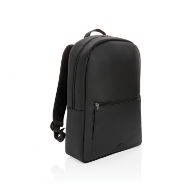 Logotrade Werbegeschenke das Foto: Swiss Peak Deluxe PU Laptop-Rucksack, PVC-frei