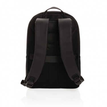 Logotrade Firmengeschenke das Foto: Swiss Peak Deluxe PU Laptop-Rucksack, PVC-frei