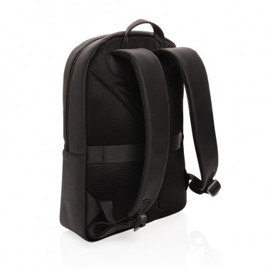 Logotrade Logogeschenke das Foto: Swiss Peak Deluxe PU Laptop-Rucksack, PVC-frei