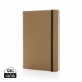 Craftstone A5 Notizbuch aus recycelt. Kraft- und Steinpapier, braun