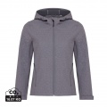 Iqoniq Makalu Damen Softshelljacke aus recyceltem Polyester, Vulkan grau meliert