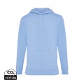 Iqoniq Jasper Hoodie aus recycelter Baumwolle, Himmelblau