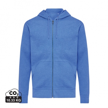 Logotrade Werbeartikel das Foto: Iqoniq Abisko Zip-Kapuzenpullover aus recycelter Baumwolle