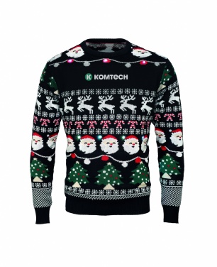 Logotrade Geschäftsgeschenke das Foto: Weihnachts-LED-Pullover S/M