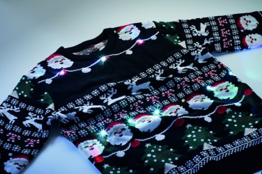 Logotrade werbemittel das Foto: Weihnachts-LED-Pullover S/M