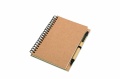 B6 Recyceltes Notizbuch, Beige