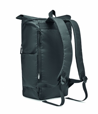 Logotrade Werbegeschenke das Foto: Rolltop-Rucksack 300D RPET