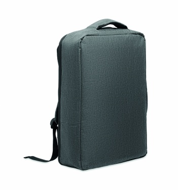 Logotrade werbemittel das Foto: Ein sicherer 15-Zoll-Laptop-Rucksack aus 300D RPET mit einer 210D RPET-Fütterung und individuell anpassbarem Druck