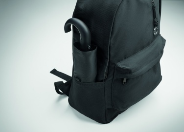 Logotrade Werbeartikel das Foto: Ein 15-Zoll-Laptop-Rucksack aus recycelter Pre-Consumer-Baumwolle mit individuell anpassbarem Druck