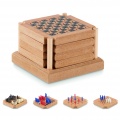 Untersetzer-Set mit Spielen, Holz