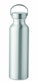 Flasche recyceltes Aluminium, Mattsilber