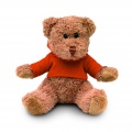 Teddybär mit Hoody, Orange