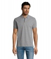 PRIME HERREN POLO 200g, Grau Melange 2