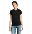 PRIME DAMEN POLO 200g, Schwarz