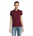 PASSION DAMEN POLO 170g, Burgund