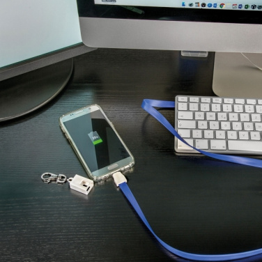 Logotrade Werbegeschenke das Foto: Lanyard mit USB-Kabel LE PORT