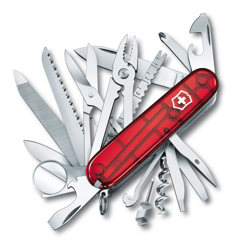 Logotrade Werbeartikel das Foto: Taschenmesser SwissChamptransparent Victorinox