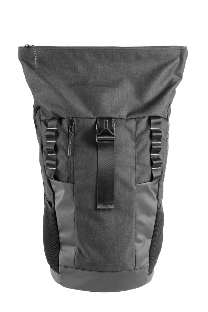 Logotrade Firmengeschenke das Foto: Rolltop-Rucksack ELBERT Schwarzwolf