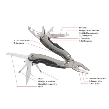 Logotrade Geschäftsgeschenke das Foto: Multitool ARMADOR NEU Schwarzwolf